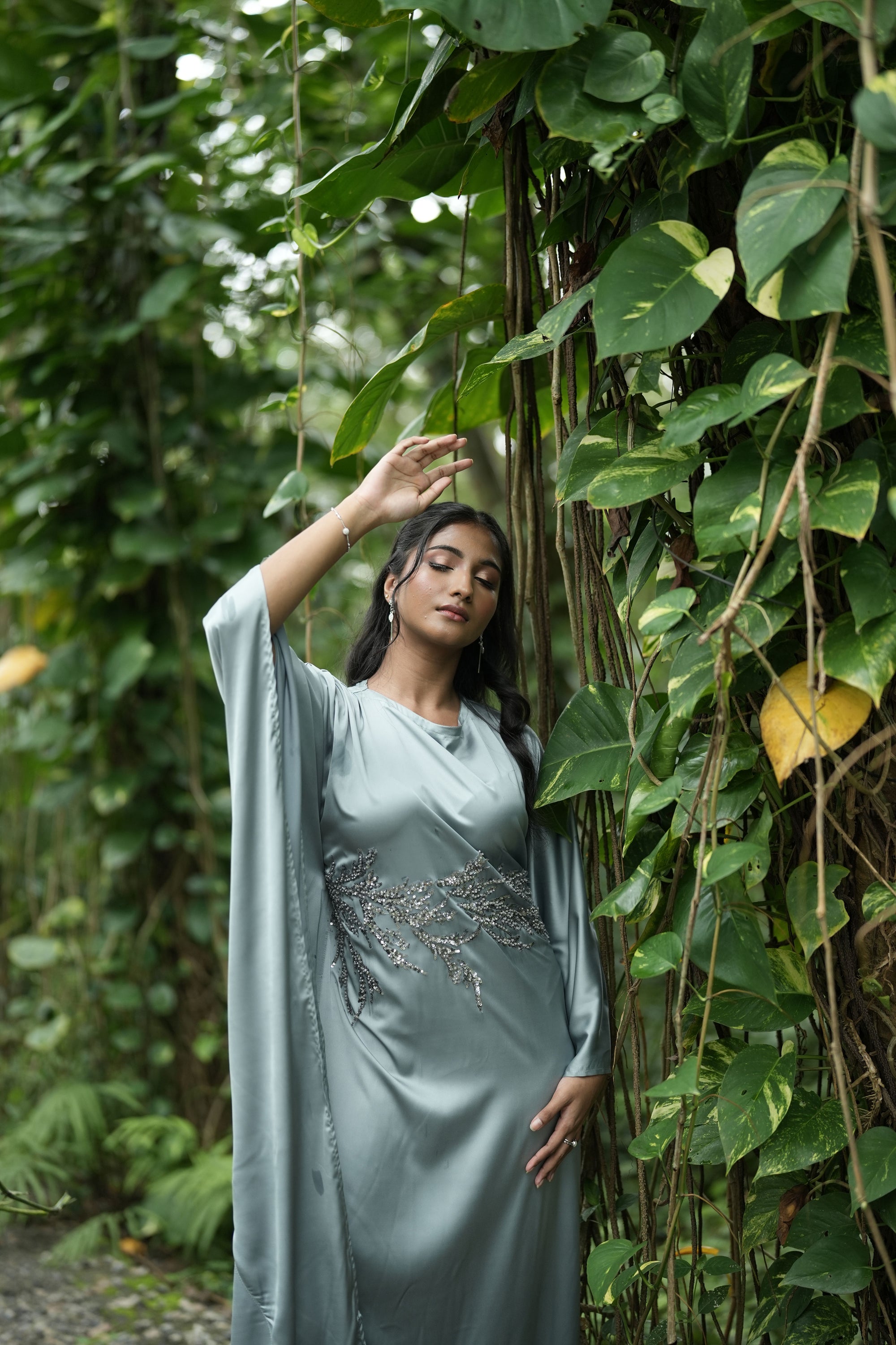 Embellished Waist Tie Kaftan