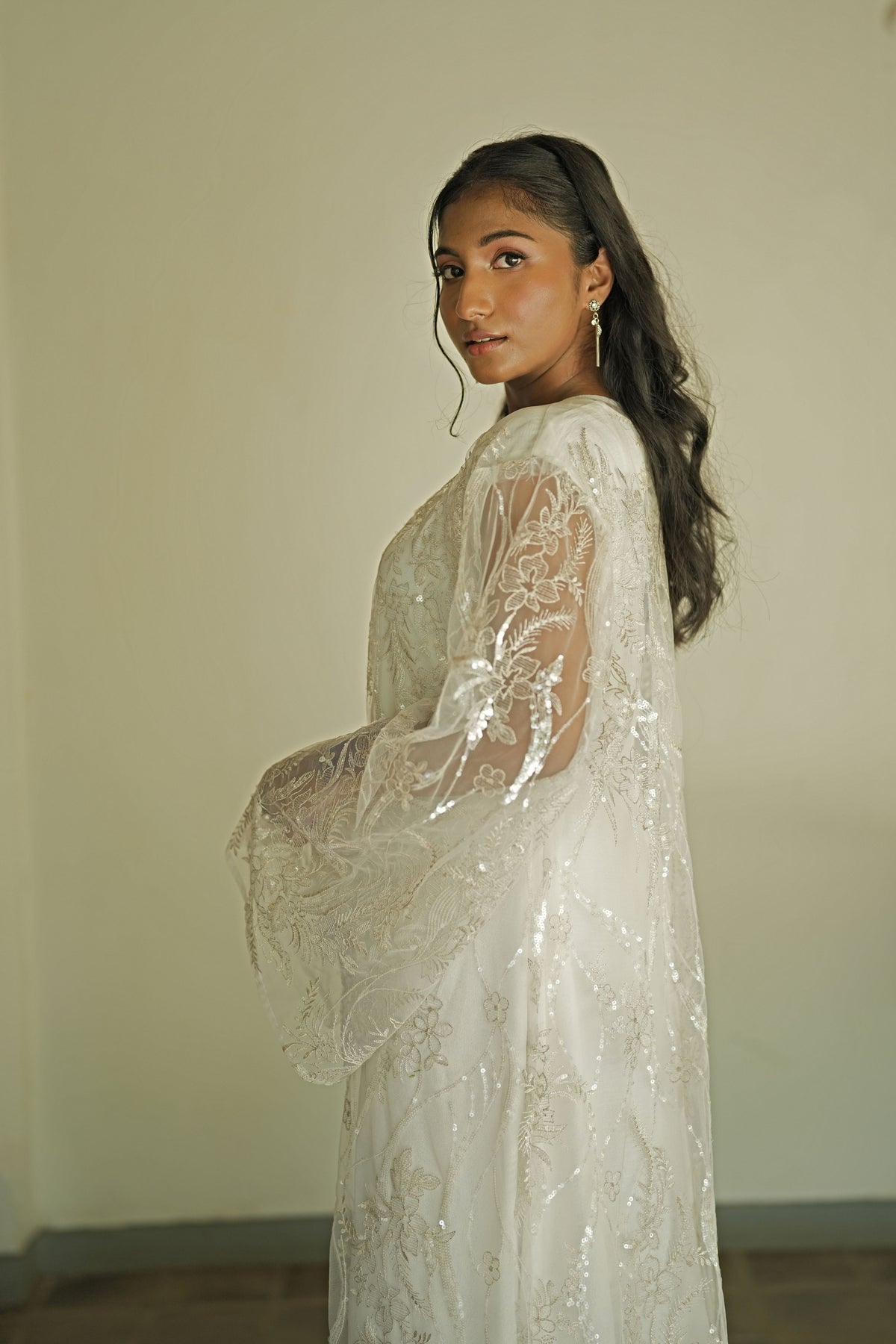 Lace Embellished Cardigan &amp; Maxi Slip Dress